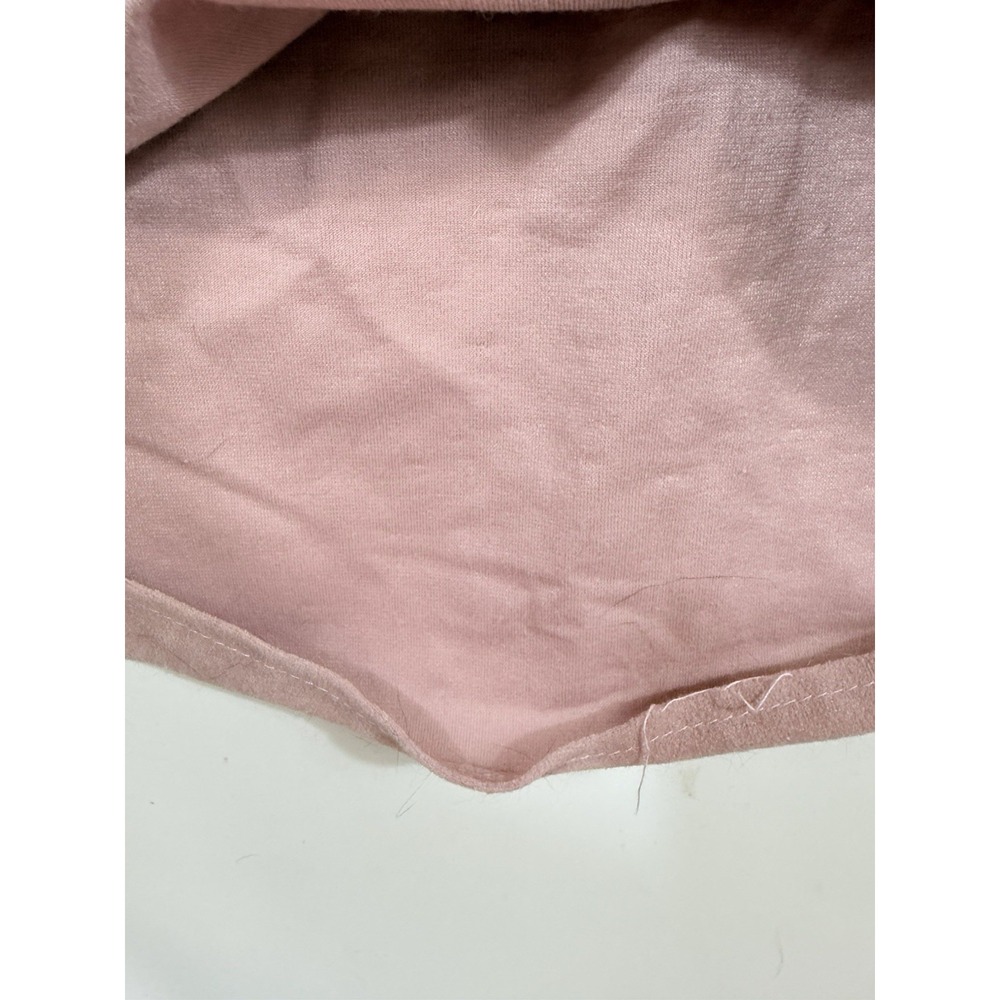Cirette Vintage Dress‎ Women 12 Dusty Rose Pink Modern Prairie Belted Suede Feel - Picture 7 of 10